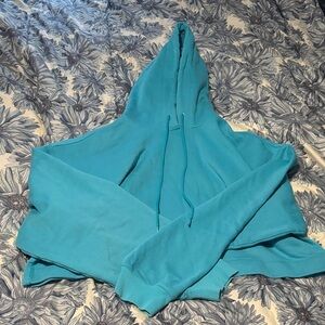 Teal blue ALO YOGA Cropped sweatshirt